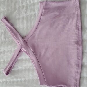 Shein size large purple cropped top